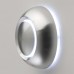 Beleuchtete Design-Türklingel, rund, Aluminiumfront, LED weiss, Aufputz