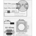 3 Taster, flache Front, IP54, 24V